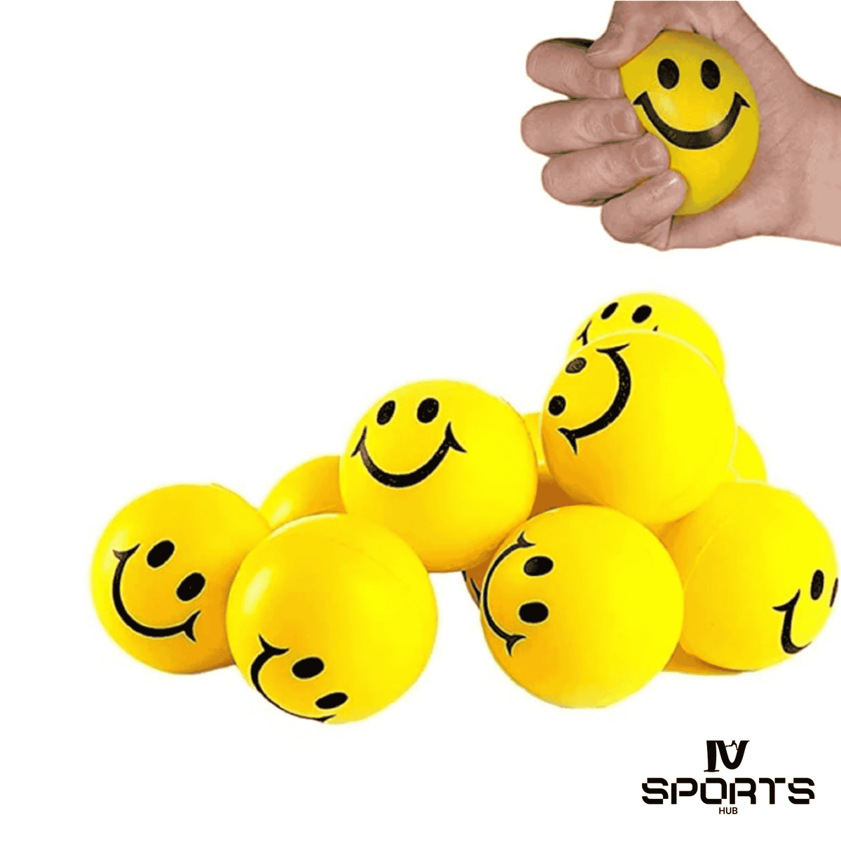 Smiley Face Squeeze Sponge Balls – Cute & Funny Stress Relievers!