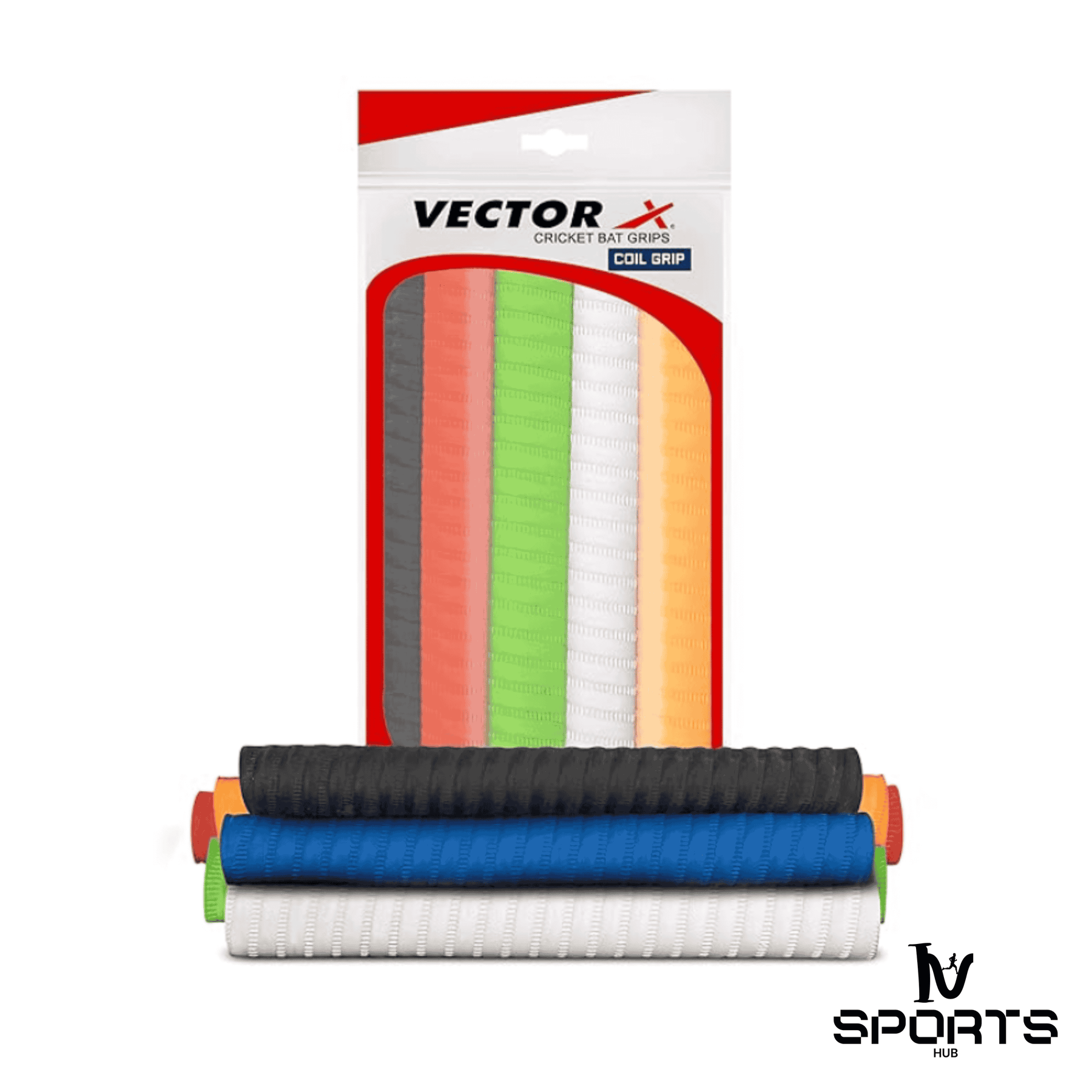 Vector X Rubber Spiral/Coil Cricket Bat Grip(3 Peace) – Elevate Your Game!