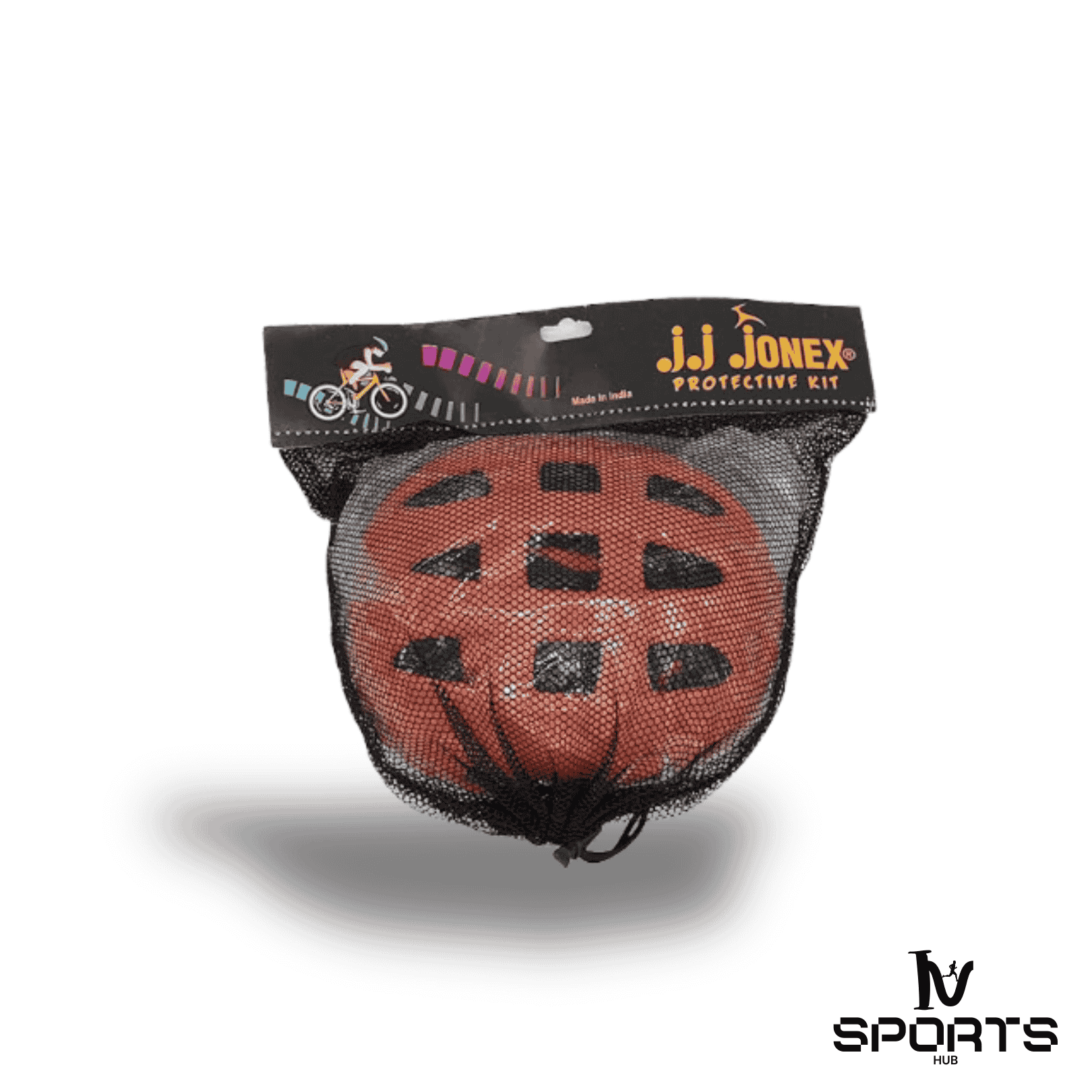 JJ Jonex 4-in-1 Protective Set & Cycling Skating Guard Combo (Red/Black)